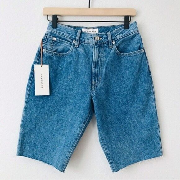 New! SLVRLAKE Beatnik Midi Denim Shots - Picture 1 of 10
